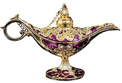 Luckxing -Lampe Klassische Luxuslampe Im Magischen -Design, Exquisitem Retro- -Licht, Wunderlampe, Heimtextilien, Metall Geschnitzt Hollow Legend Lampe Hohl Light