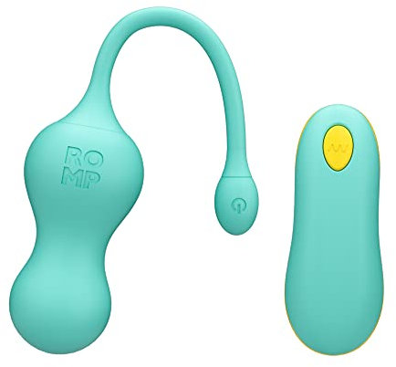 ROMP Cello Liebeskugeln - G-Punkt Vibrator für Frauen mit Fernbedienung - 6 Intensitätsstufen & 4 Vibrationsmodi Vibro Ei mit Fernsteuerung - Tragbares G-Punkt Stimulator - Sextoy für Paare