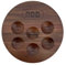 Rite Lite Acacia Wood Seder Plate With Etched Design - 12 Stylish & Colorful Serving Dish, Passover Jewish Holiday Party Favors Pesach Seder Recipe & English Haggadah Traditional Judaism Decor Gifts