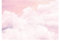WallArena - Vlies Fototapete Kinderzimmer 416x290 cm Mädchen Himmel mit Wolken Rosa Decke Pastell - Fototapeten Tapeten für Kinder Kindertapete - Vliestapete Wandtapete Tapete 3D Effekt