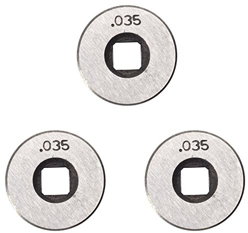 liovitor 3 x Mig Schweißdraht Vorschub Roller Rolle Rad Kit 25 mm Durchmesser 0,8–0,9 mm