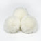 SYSUII 10 Stück Kunstfell Bommel 7cm Kunstfell Fellbommel Pompon Pom Ball DIY Fell Pom Poms für Damen Tasche Mützen Anhängern Dekoration Schlüsselanhänger Charms Strickmütze Zubehör -Weiße #2