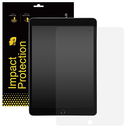 RhinoShield Impact Protector pour iPad 8/9-10.2 inch | Haute transparence, antichoc, résistant aux impacts et rayures, resistant aux traces de doigts