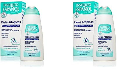Instituto Español Gel Baño y Ducha para Piel Atópica 500 ml (Paquete de 2)
