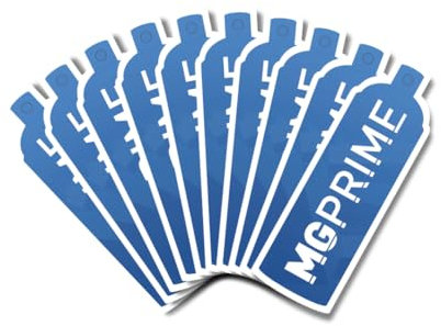 MG PRIME Arbre à senteurs 10x New Car Désodorisant pour Voiture Diffuseur de Parfum Pendentif de Parfum Bleu