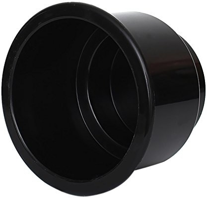 Porte-gobelet encastré avec trou latéral noir pour bateau, voiture, camping-car