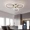 YOLEDY Deckenlampe Led mit Fernbedienung & APP, Decken Lampen mit 3 Ring, Dimmbar, Licht Memory Funktion mit Timer, Moderne Deckenleuchte Rund Wohnzimmer Flur Schlafzimmer, Schwarz