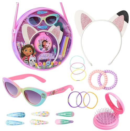 Gabby's Dollhouse Sac a Main Fille Avec Accessoires pour Cheveux et Lunettes de Soleil