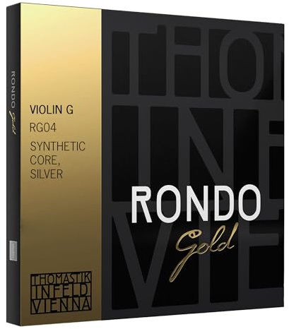 Thomastik Violin-Saiten Rondo Gold G Synthetik-Kern, Silber RG04