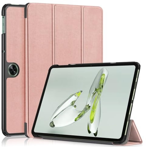 Kepuch Custer Cover per Oneplus Pad Go, Oppo Pad Neo,Oppo Pad Air 2,PU-Pelle Case Custodia - Rosso Oro