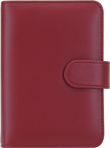 rido/idé Zeitplansystem Timeplaner action (2025), 2 Seiten = 1 Woche, A6, 6-Ring-Kipphebelmechanik, rot