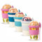 EYNEL 4 Pack On The Go Cereal Yogurt Cups with Lids and Spoon, Overnight Oats Container, Reusable Parfait Plastic Milk Pot Breakfast Crunch Granola Oatmeal Smoothie Snack Prep Jar (5 Colors Set)