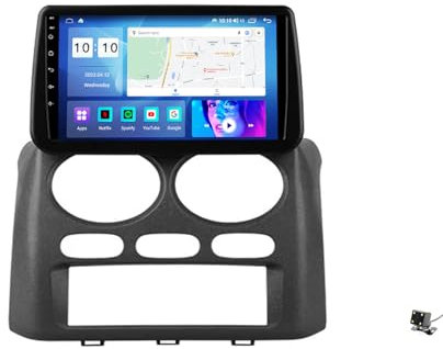 ottspu Rádio De Carro Sem Fios Car-Play E Android Auto, 9'' IPS Touchscreen para Mitsubishi VERYCA 2000-2018 Recetor De Rádio De Carro Com Câmara De Visão Traseira, Rádio FM, Bluetooth, USB,M500s
