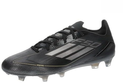 adidas Herren Fussballschuhe F50 PRO FG Core Black/Iron Met./Gold Met. 44