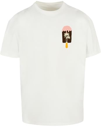 Merchcode Herren Mp0006896-summer Icecream Heavy Oversize Tee T-Shirt, Ready for Dye, 3XL EU