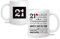 Yufansd 21st Birthday Mug Gift for Her Happy 21st Birthday Gift for Women Coffee Cup Inspirational Gift for 21 Years Old Best Friend Sister Daughter Turning 21st Birthday Presents (21)