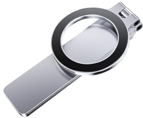 Laptop Phone Holder Magnet, Foldable Phone Mount, Desktop Monitor Phone Holder, Magnetic Phone Mount for Laptop, Ultra Thin Phone Holder, Aluminum Alloy Phone Mount, Portable Phone Holder For Desk