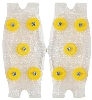 Ice Cleats - Rutschfeste Greifer Spikes für Schuhe | Eisklampen mit 5 Stahlbolzen | Schuhspikes für Schnee und | Schuh-Stollen für Schnee und | Eisgreifer Spikes Griffe Traktion für