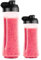 Steinborg - Standmixer mit To-Go Becher Smoothie Maker Mixer 600 ml Glaskrug + 570 ml To-Go Becher BPA-Frei 500 Watt Blender Zerkleinerer 6-Fach Edelstahl Messer (Ersatzbehälter Set 570 ML + 400 ML)
