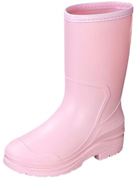Générique Bottes Hiver For Womens Ankle Rainboot Slip On Garden Boot Ladies Rubber Outside Work With Comfort Chaussures Femmes Bottes (Pink, 39)