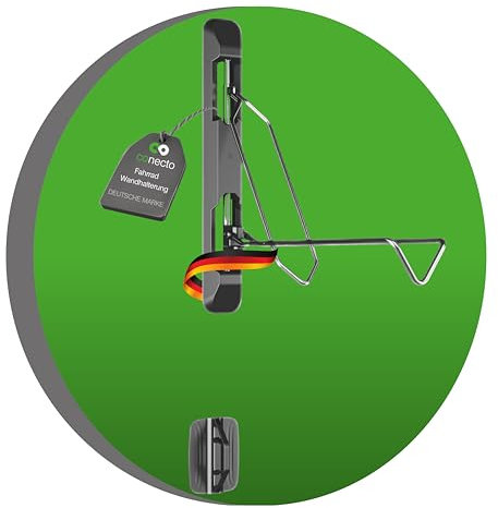 conecto Fahrrad Wandhalterung, Fahrradhalterung, Fahrradhalter, schwenkbar, höhenverstellbar für MTB, E-Bike bis 35 kg, Fahrradwandhalterung, Fahrrad Aufhängung Keller Garage Wand, Schwarz