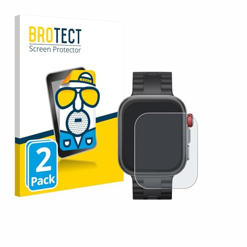 BROTECT Schutzfolie für Huawei Watch Fit 4 Pro | 2 Stück Entspiegelnder Displayschutz Made in Germany Matte Displayschutz-Folie Anti-Reflex Anti-Fingerprint Einfache Montage