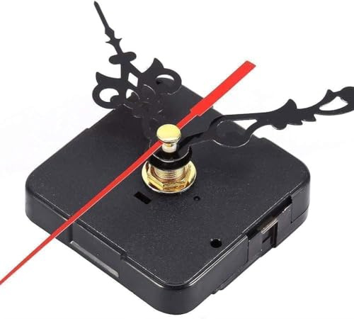 Yjemle Black Mute Clock Quartz Watch Clock Mechanism Battery Accessories Parts Wall Repair Mechanism Replacement Movement for Esse P8P5 Home Hardware
