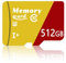 Hcnzdwe Carte mémoire Haute Vitesse 512 Go -100Mo/S lu, Classe 10, U3, V30 pour vidéo et Photographie 4K -ZE 512Go
