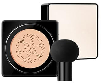 BB Creme - Pilzkopf Luftkissen Cushion Foundation Make-up mit Vollabdeckung, makelloser Feuchtigkeit, Ölkontrolle und Essence Concealer - die ideale Foundation für reife Haut. (#3)