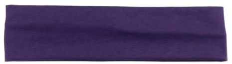 Weardear Stirnband Damen Sports Baumwoll Stretch Schweißband Haarband Unisex Haarbänder Violett G