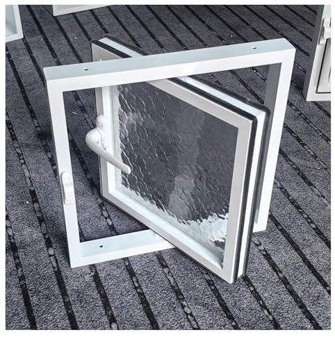 Ventana de ventilación de aleación de aluminio con rotación de 360° para sótanos, cobertizos y casas pequeñas