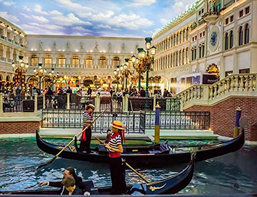 hansepuzzle 25188 - Venedig in Las Vegas Puzzle 1000 Teile - Orte-Puzzle mit hochwertiger Aufbewahrung: Kartonbox und wiederverschließbarem Beutel - Format 60 × 46 cm