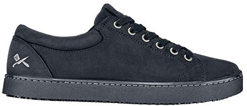 Shoes for Crews Herren-Arbeitsschuhe Berufsschuh Finn | OB E SRC, für Küchenprofis, Gel-Einlegesohle, Fersenkappe, wasserabweisend & rutschhemmend, Leder