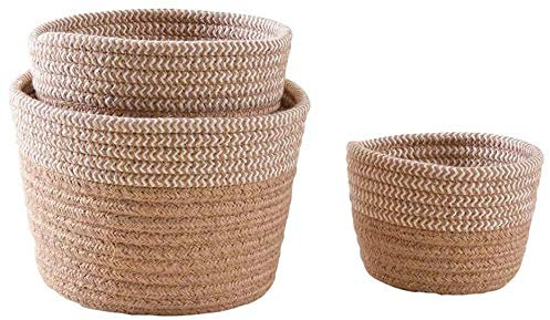 AUBRY GASPARD Cache-Pots en Jute Naturelle (Lot de 3)
