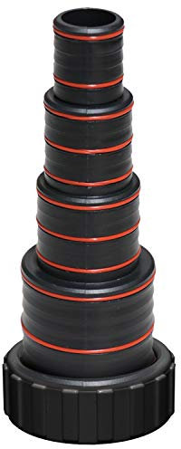 Stufenschlauchtülle für Teichschlauch, Schwimmbadschlauch, Schwimmbadpumpe, Poolpumpe - Durchmesser - 50mm/ 38mm/ 32mm/ 25mm (Stufenschlauchtülle für: 370/550 / 750/1100 W)