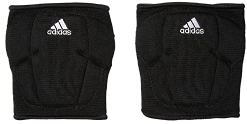 adidas,unisex-child,Sleek Knee Pads,Black/White,Large