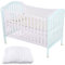 Mosquitera para cuna, mosquitera para cuna mosquitera para bebés con función de cremallera para un acceso rápido y fácil a su bebé, blanco, 160 x 80 x 65 cm