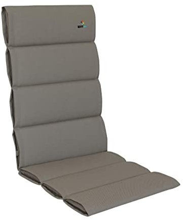 elGiga Hochlehner-Auflage Alutex Champagner/Natur 123 x 50 x 3 cm