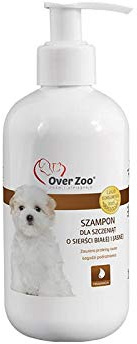 Over Zoo Shampoo für Welpen mit hellweißem Fell 250ml Sanftes Shampoo für Welpen mit weißem und hellem Haar