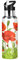 Mnsruu Bouteille d'eau isotherme en acier inoxydable avec paille Motif coquelicot rouge 590 ml