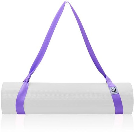 Slim Panda Correa Esterilla Yoga, Ajustable Algodón Cinta de Yoga para Todos los Tamaños de Esterilla de Yoga, Elástico Cinturon Yoga para Pilates,Estiramientos y Fitness(Excluyendo Esteras de Yoga)
