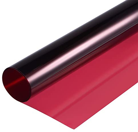 sourcing map Gel Color Filter Paper PVC Film 40x50cm Dark Red for Photo Studio Red Head Light