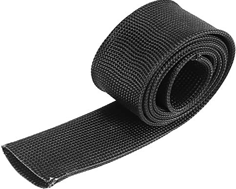 X AUTOHAUX Car Heat Wire Shield Sleeve Heat High Temp Shield 3.2ft 25mm 1