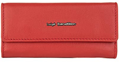 Luigi Benetton Portachiavi Vera Pelle Uomo Donna Chiavi Lunghe Col. Rosso