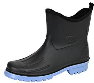 Bockstiegel Herren Große Stiefel Big Schuhe, Schwarz Hellblau, 43.5 EU