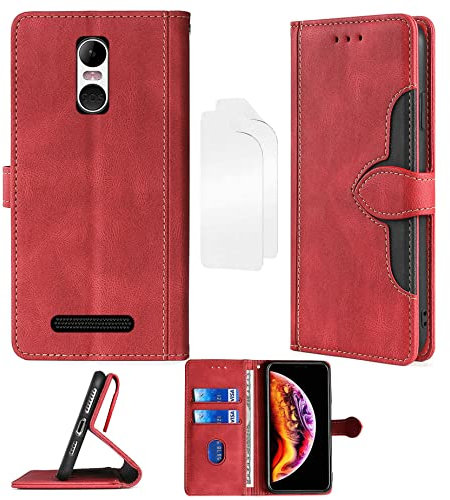 Aroepurt Flip Cover Compatibile con brondi Amico Smartphone 4G Custodia Case Cover + Morbido Pellicola Protettiva [Funzione Staffa] CM-Hong