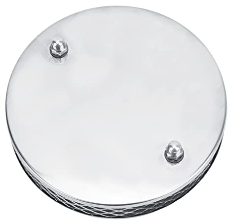 Filtro dell'aria rotondo, filtro dell'aria per pancake con flusso d'aria elevato per auto, elemento del filtro dell'aria cromato A102 per carburatori SU HS4 da 1½ pollici