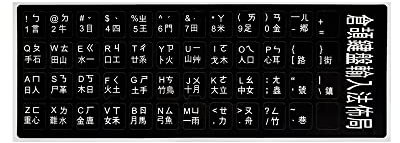 Arabic, Cangjie, German, Russian, French, Korean, Japanese, Thai, Wubi, Spanish, Hebrew, Italian, English keyboard stickers alphabet keyboard layout stickers for laptops (Cangjie)