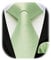 Enlision Krawatte Salbeigrün Herren Hochzeit Krawatten und Einstecktuch Set Elegant Einfarbig Seidenkrawatte mit Taschentuch Business Party Grün Krawatte