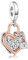Alstiva Zusammengeschlossenes Herz Charm Anhänger 925 Sterling Silber 5A Zirkonia für Armband und Europäische Armbänder Halsketten Schmuck Geschenk für Damen Frauen
